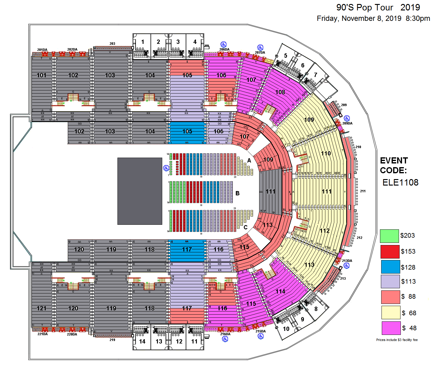 Laredo Energy Arena Wwe Seating Chart