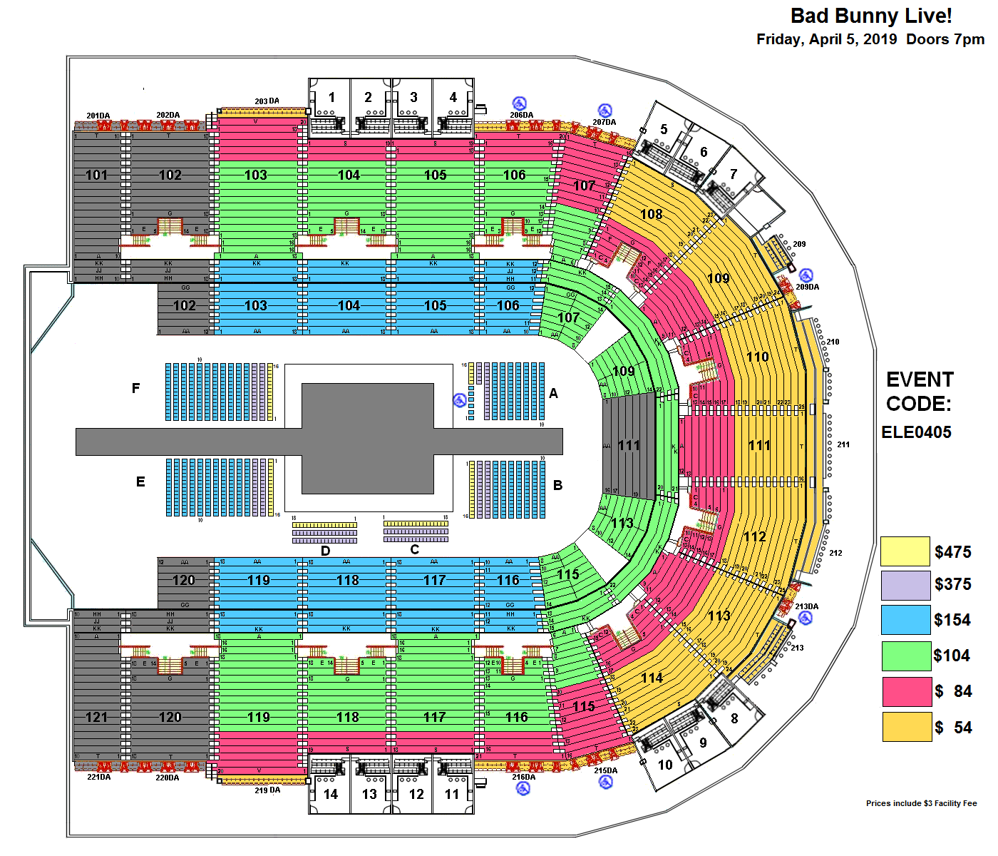 Sames Auto Arena Seating Chart