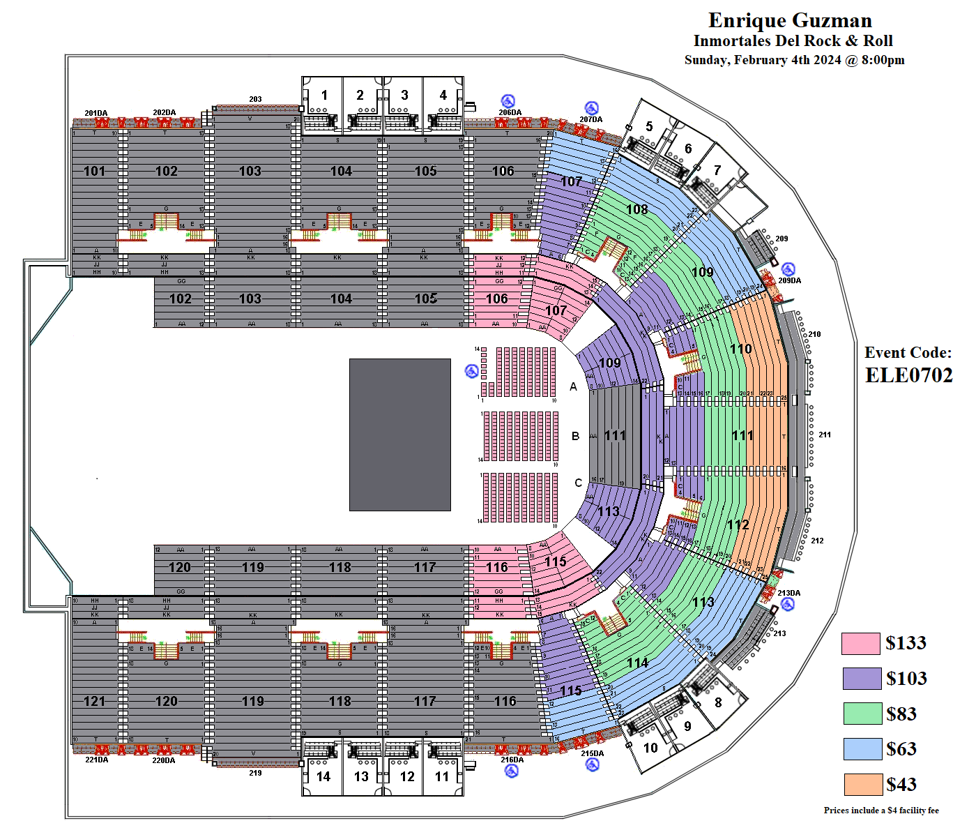 Concerts Laredo TX | Live Music Laredo TX | Sames Auto Arena: Seating Maps