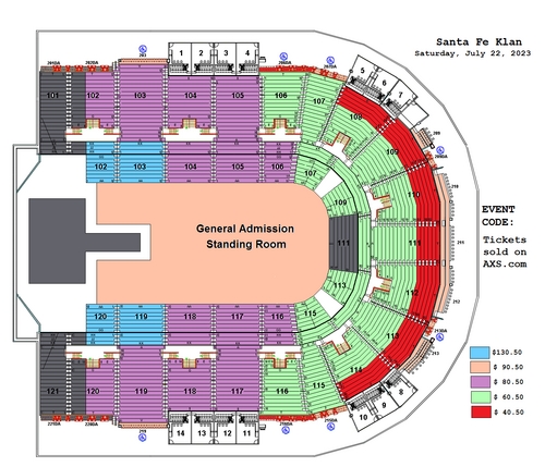 Concerts Laredo TX | Live Music Laredo TX | Sames Auto Arena: Seating Maps